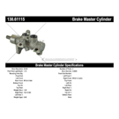Centric Parts 130.61115 Brake Master Cylinder 3