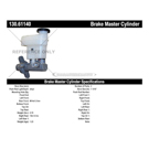 Centric Parts 130.61140 Brake Master Cylinder 3