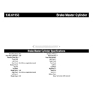 Centric Parts 130.61153 Brake Master Cylinder 1