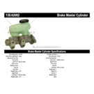 2000 Saturn SC2 Brake Master Cylinder 3