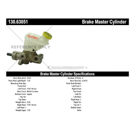 2002 Chrysler PT Cruiser Brake Master Cylinder 3