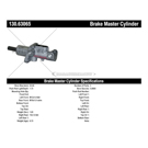 2006 Chrysler PT Cruiser Brake Master Cylinder 8