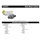 2016 Dodge Grand Caravan Brake Master Cylinder 3