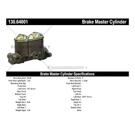 Centric Parts 130.64001 Brake Master Cylinder 3