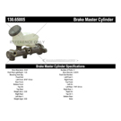 Centric Parts 130.65005 Brake Master Cylinder 3