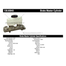 Centric Parts 130.65043 Brake Master Cylinder 3