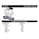 2008 Mercury Mariner Brake Master Cylinder 3