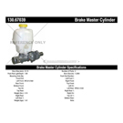 2006 Dodge Ram Trucks Brake Master Cylinder 3