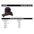 1964 Lincoln Continental Brake Master Cylinder 3