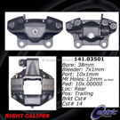 Centric Parts 141.03502 Brake Caliper 1