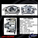2014 Audi A4 Brake Caliper 4