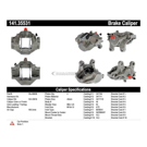 1993 Mercedes Benz 600SEC Brake Caliper 11