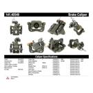 2000 Honda Accord Brake Caliper 41