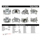 2014 Mitsubishi Mirage Brake Caliper 9