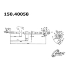 Centric Parts 150.40058 Brake Hydraulic Hose 1