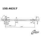 Centric Parts 150.46317 Brake Hydraulic Hose 1