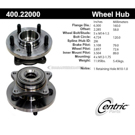 Centric Parts 400.22000 Axle Bearing and Hub Assembly 1