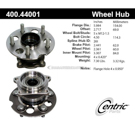 Centric Parts 400.44001 Axle Bearing and Hub Assembly 1