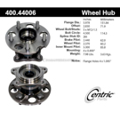 Centric Parts 400.44006 Axle Bearing and Hub Assembly 1