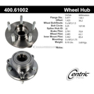 Centric Parts 400.61002 Axle Bearing and Hub Assembly 1