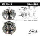 Centric Parts 400.63014 Axle Bearing and Hub Assembly 1