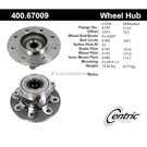 Centric Parts 400.67009 Axle Bearing and Hub Assembly 1