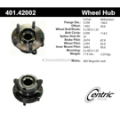 Centric Parts 401.42002 Axle Bearing and Hub Assembly 1