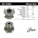 Centric Parts 401.47003 Axle Bearing and Hub Assembly 1