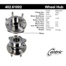 Centric Parts 402.61002 Axle Bearing and Hub Assembly 1