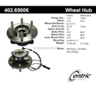 Centric Parts 402.65006 Axle Bearing and Hub Assembly 1