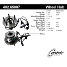 Centric Parts 402.65007 Axle Bearing and Hub Assembly 1