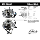 Centric Parts 402.66000 Axle Bearing and Hub Assembly 1