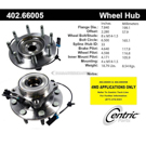 Centric Parts 402.66005 Axle Bearing and Hub Assembly 1