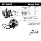 Centric Parts 402.66006 Axle Bearing and Hub Assembly 1