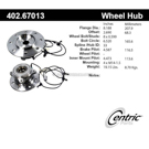 Centric Parts 402.67013 Axle Bearing and Hub Assembly 1