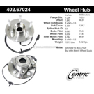 Centric Parts 402.67024 Axle Bearing and Hub Assembly 1