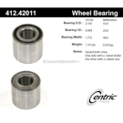 Centric Parts 412.42011 Wheel Bearing 1