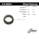 Centric Parts 415.68004 Wheel Bearing 1