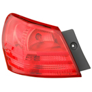BuyAutoParts 2012 Nissan Rogue Tail Light Assembly 16-11941AN