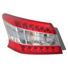 2014 Nissan Sentra Tail Light Assembly Pair 2