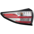 2017 Nissan Murano Tail Light Assembly Pair 3
