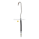 1968 Chevrolet Pick-up Truck Power Steering Cylinder Line Hose Assembly 1