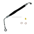 2007 Audi A6 Quattro Power Steering Pressure Line Hose Assembly 1