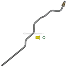 2002 Kia Rio Power Steering Return Line Hose Assembly 1