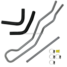 2007 Hyundai Tiburon Power Steering Return Line Hose Assembly 1