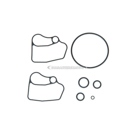 1987 Honda Accord Rack and Pinion Valve Body Seal Kit 1