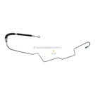 1982 Nissan Sentra Power Steering Pressure Line Hose Assembly 1