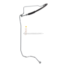1987 Nissan D21 Power Steering Pressure Line Hose Assembly 1