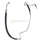 1990 Nissan 240SX Power Steering Pressure Line Hose Assembly 1