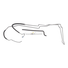 1987 Buick Electra Power Steering Return Line Hose Assembly 1